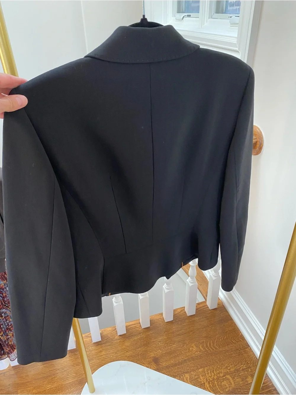 Lafayette 148 New York Black Fitted Button-Front Jacket